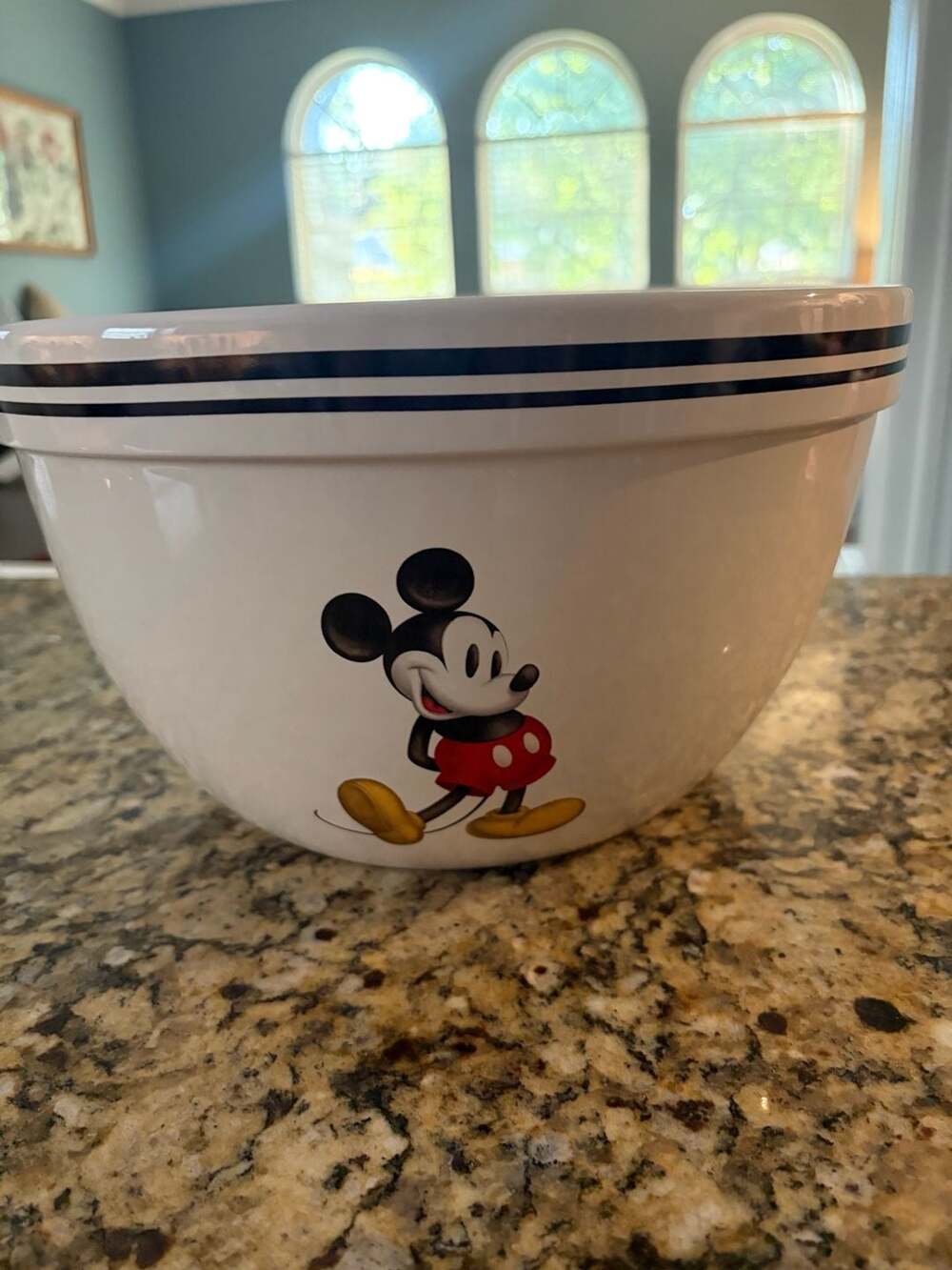 Disney Mickey Mouse Ceramic Mixing Bowl Vintage Style Item 64058
